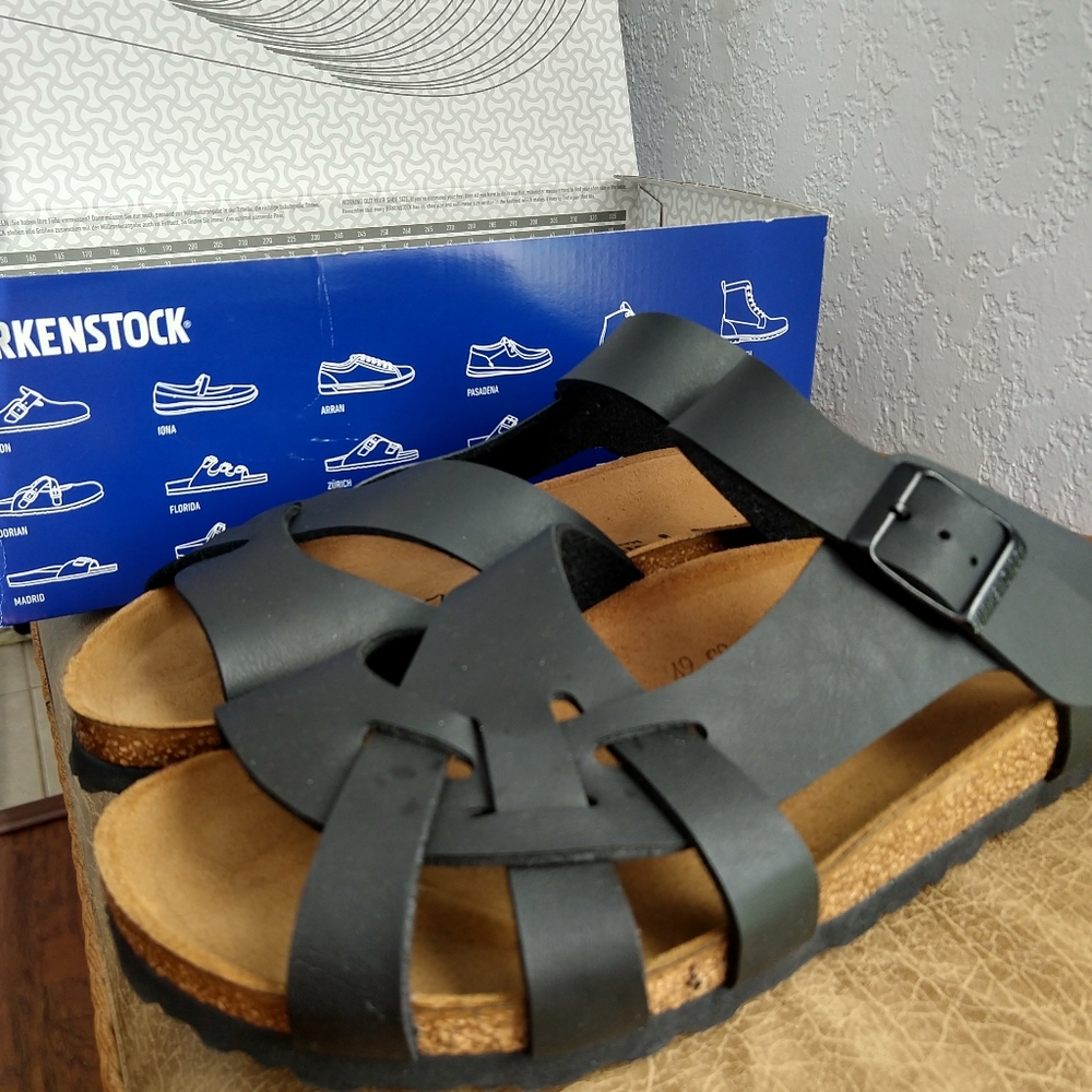 BIRKENSTOCK Pisa sandal, black, 39 narrow